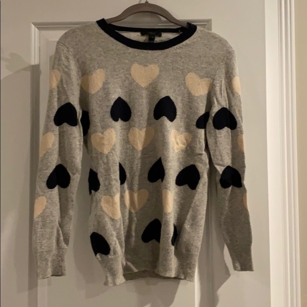 Heart pattern sweater